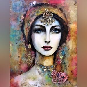 4pc=Beautiful Boho Lady Prints SPECIAL